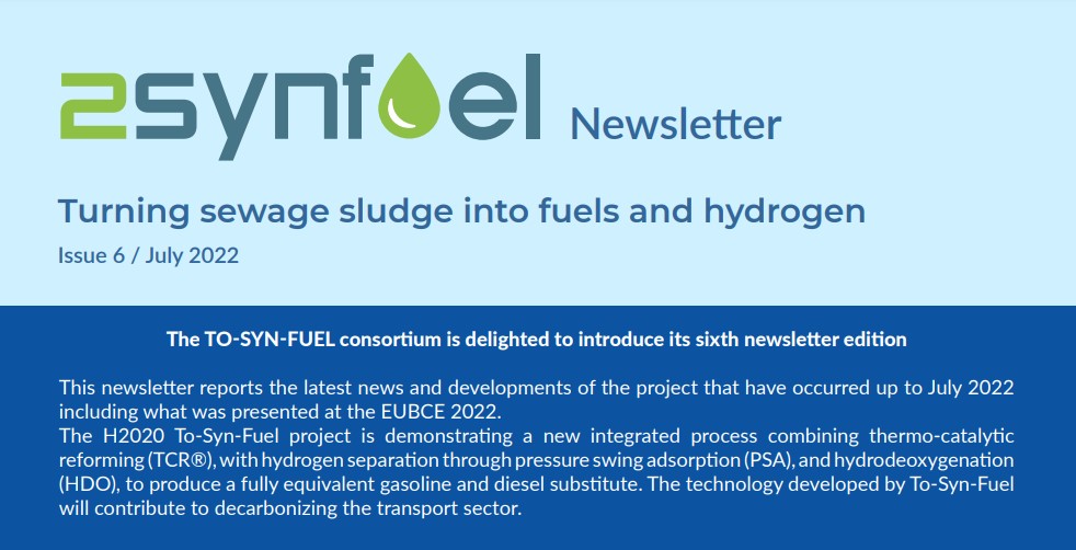 To-Syn-Fuel Newsletter, 6 Issue
